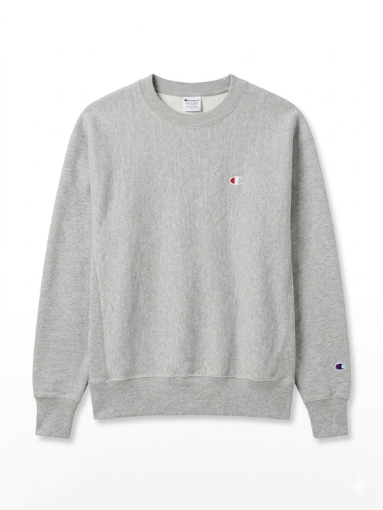 Champion Tops - Champion Women’s Reverse Weave Crewneck Sweatshirt in Light Gray